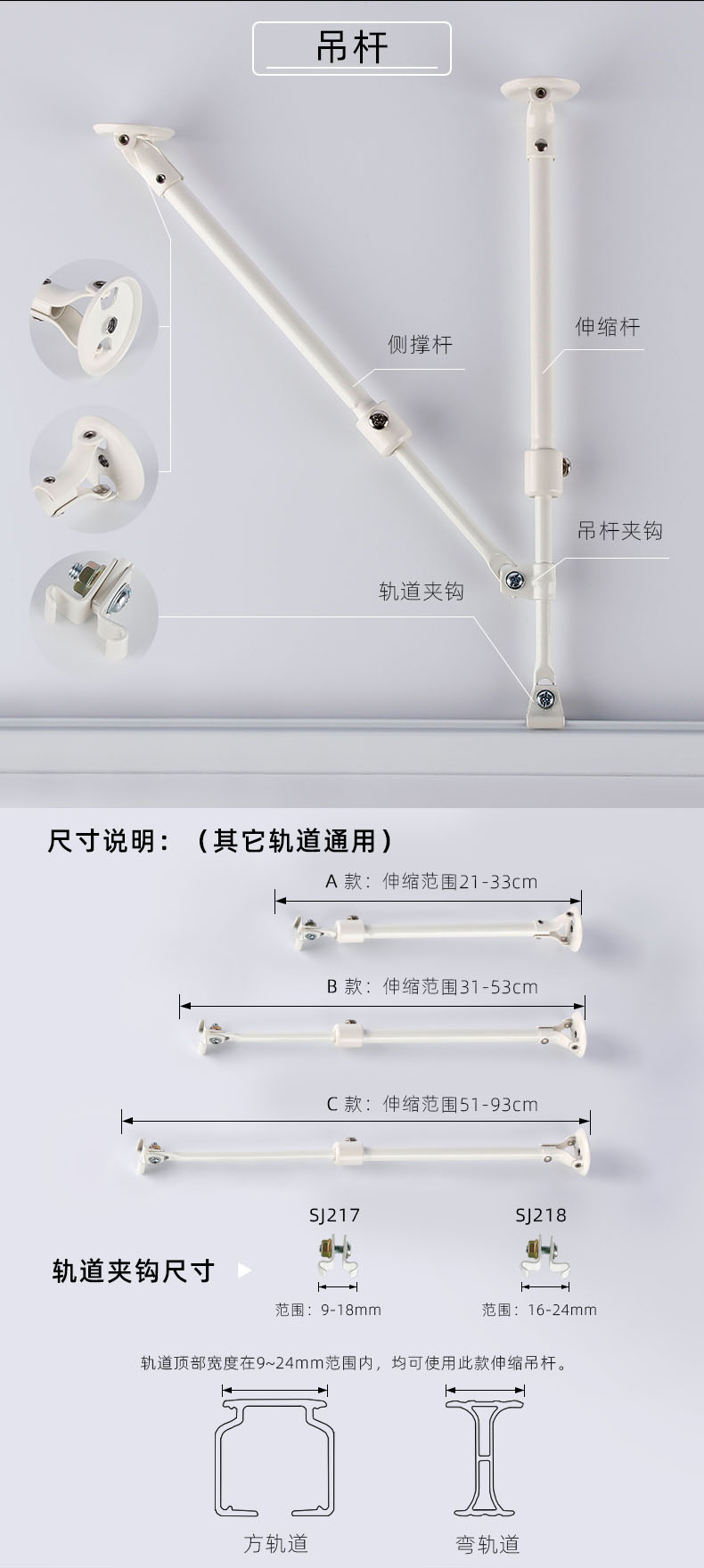 SJ250 空间分隔轨道