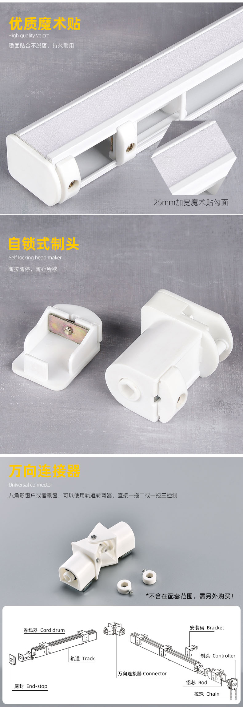 SR120 罗马升降帘罗马轨道