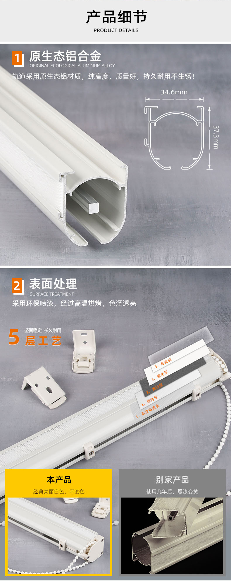 SR360 欧格罗马升降帘窗帘轨道